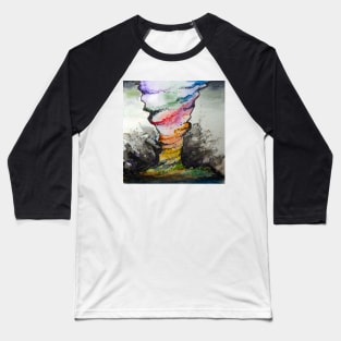 Whirlwind Color Tornado Baseball T-Shirt